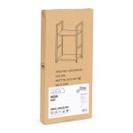 Drvena polica sa dva nivoa, loft black - Слика 7