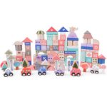 DRVENE EDUKATIVNE KOCKE CITY SA PODLOGOM 115 KOMADA - Слика 2