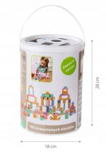 Drvene kocke 100 komada sa kanticom i sorterom ECOTOYS - Слика 4