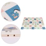 Edukativna podloga za igru sa dva lica, sklopiva sa torbom 200X180 ECOTOYS - Слика 6