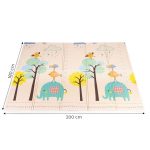 Edukativna podloga za igru sa dva lica, sklopiva sa torbom 200X180 ECOTOYS - Слика 9