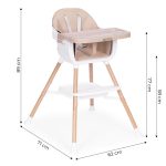 Hranilica za bebe 2u1 Beige ECOTOYS - Слика 8