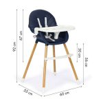 HRANILICA ZA BEBE 2U1 ECO DARK BLUE - Слика 7