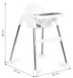 HRANILICA ZA BEBE 2U1 SA POSTOLJEM I POJASEVIMA WHITE ECOTOYS - Слика 6