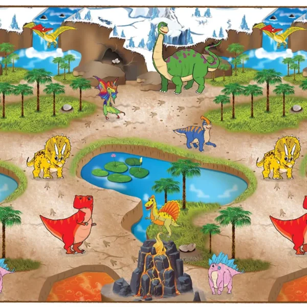Podloga za igru Zemlja Dinosaurusa 200 x 120cm Rollmatz