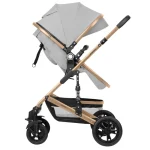 Kikka Boo Amaia Premium kolica za bebe 3u1 Light Grey - Слика 8