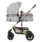 Kikka Boo Amaia Premium kolica za bebe 3u1 Light Grey - Слика 7