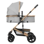 Kikka Boo Amaia Premium kolica za bebe 3u1 Light Grey - Слика 6