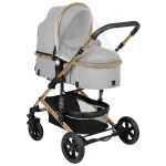 Kikka Boo Amaia Premium kolica za bebe 3u1 Light Grey - Слика 5