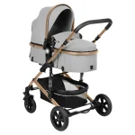 Kikka Boo Amaia Premium kolica kombinovana 2u1 Light Grey - Слика 3