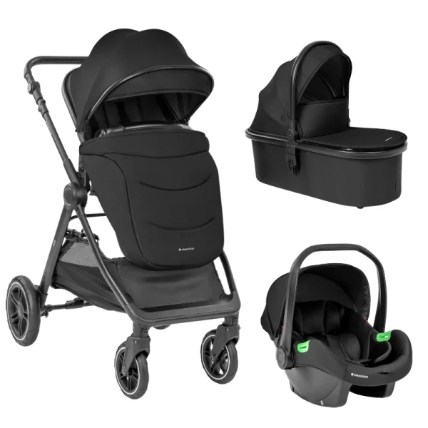 Kikka Boo Ava kolica za bebe 3u1 Black, 0m+