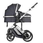 Kikka Boo Darling Premium kolica za bebe 3u1 Dark Grey - Слика 4