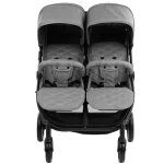 Kikka Boo Happy 2 kolica za blizance Light Grey, 0m+ - Слика 6