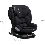 Kikka Boo i-Felix autosedište i-Size Black, 40-150 cm Isofix - Слика 8