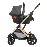 Kikka Boo Kaia Premium kolica za bebe 3u1 Dark Grey - Слика 8