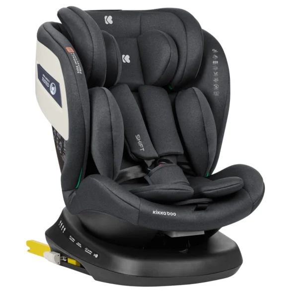 Kikka Boo Shift auto sedište Dark Grey 0-36kg, Isofix