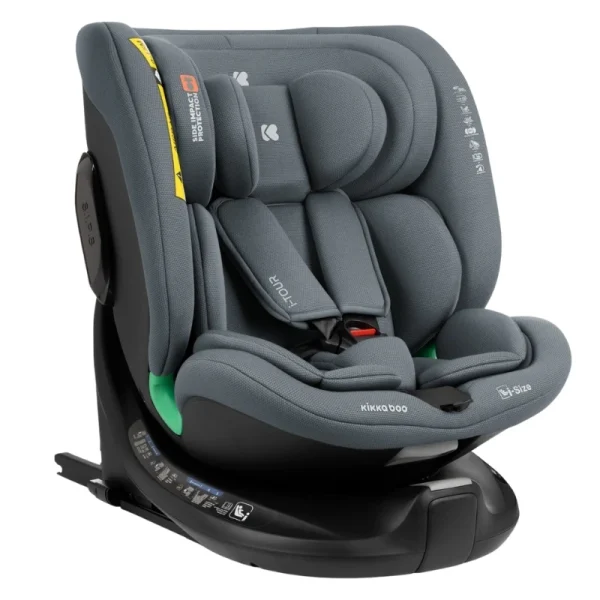 Kikka Boo Tour i-Size auto sedište Dark Grey, 40-150cm Isofix