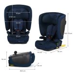 KINDERKRAFT AUTOSEDISTE FIX2GO I-SIZE 76-150CM NAVY - Слика 3