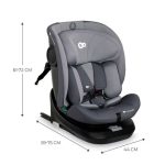 KINDERKRAFT AUTOSEDISTE I-GROW I-SIZE 40-150 CM GREY - Слика 8
