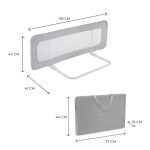 KINDERKRAFT OGRADA ZA KREVET GUARD AND DREAM LIGHT GREY - Слика 2