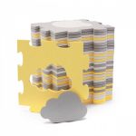 KINDERKRAFT PODLOGA ZA IGRU 3D LUNO SHAPES YELLOW - Слика 4