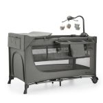 KINDERKRAFT PRENOSIVI KREVETAC JOY 2 DARK GRAY SA DODACIMA - Слика 2