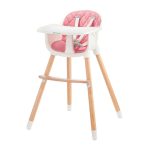 KINDERKRAFT STOLICA ZA HRANJENJE 2U1 SIENNA PINK