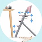 KINDERKRAFT STOLICA ZA HRANJENJE LIVY ASTERN PINK - Слика 8