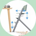 KINDERKRAFT STOLICA ZA HRANJENJE LIVY OLIVE GREEN - Слика 3