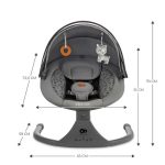 KINDERKRAFT STOLICA ZA LJULJANJE LUMI 2 DARK GRAY - Слика 6