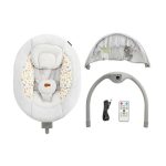 KINDERKRAFT STOLICA ZA LJULJANJE LUMI 2 LIGHT GRAY - Слика 3