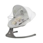 KINDERKRAFT STOLICA ZA LJULJANJE LUMI 2 LIGHT GRAY - Слика 5