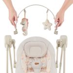 Kinderkraft stolica za ljuljanje SWINGEE beige - Слика 7