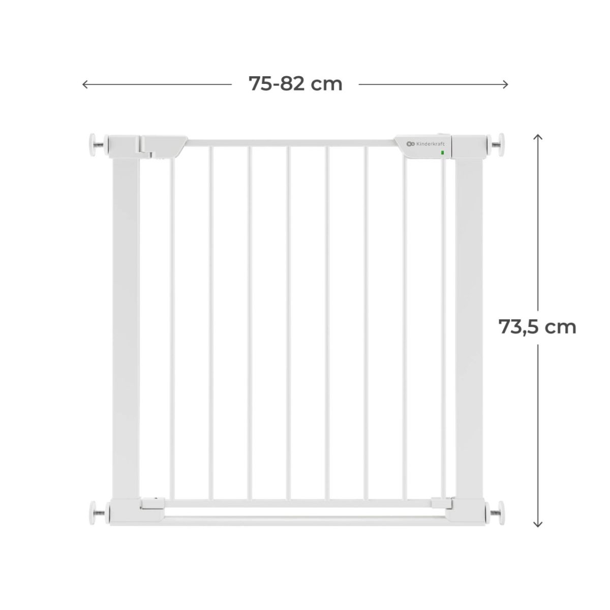 KINDERKRAFT ZAŠTITNA OGRADICA SAFE SNAP WHITE - Слика 5