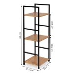 Moderna drvena polica LOFT 3, ModernHome - Слика 7