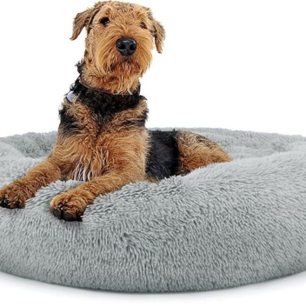 Plisani krevet za kucne ljubimce 80cm svetlo siva