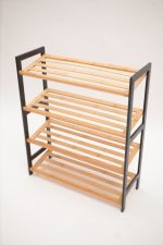 POLICA ZA OBUCU 4 NIVOA BAMBOO BELA - Слика 4