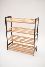 POLICA ZA OBUCU 4 NIVOA BAMBOO BELA - Слика 5