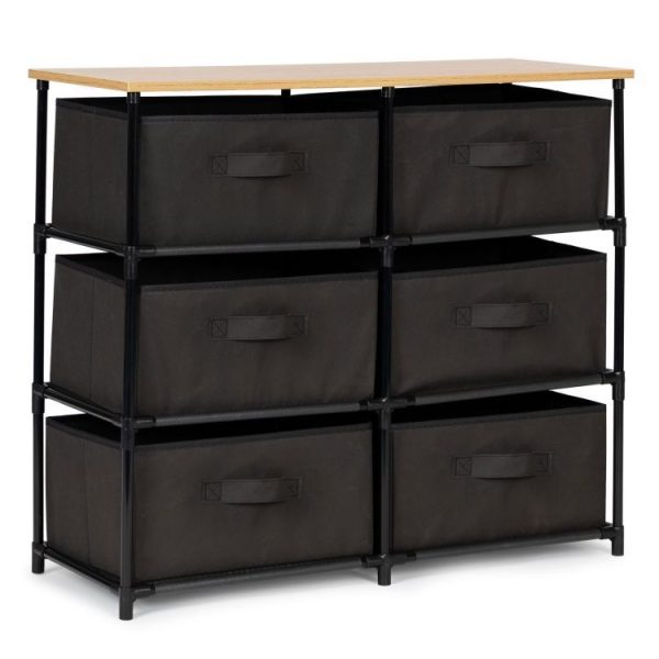 Police za odlaganje sa tekstilnim korpama, MODERNHOME