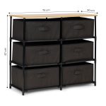 Police za odlaganje sa tekstilnim korpama, MODERNHOME - Слика 5