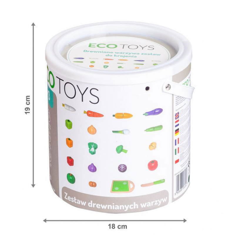 set-od-20-delova-drveno-povrce2522 SET OD 20 DELOVA DRVENO POVRĆE - Слика 3