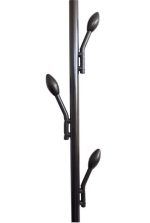 Stalak za odeću sa dve police za obuću i točkićima - Слика 5