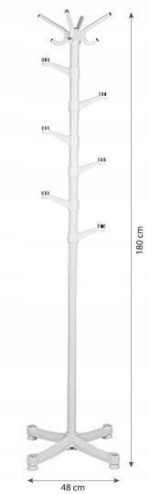 Stalak za odeću white - Слика 3
