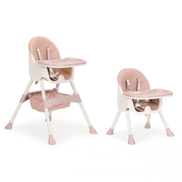 STOLICA ZA HRANJENJE 2U1 ECOTOYS PINK/WHITE