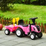 TRAKTOR SA PRIKOLICOM PINK ECOTOYS - Слика 3