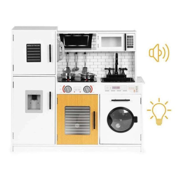 VELIKA DRVENA KUHINJA ZA DECU + ZVUK I SVETLO NANA