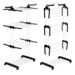 Vertikalni sklopivi sušač za veš sa točkićima, ModernHome - Слика 2