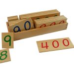 Montesori Drvene numeričke pločice 1-9000 veće sa kutijom