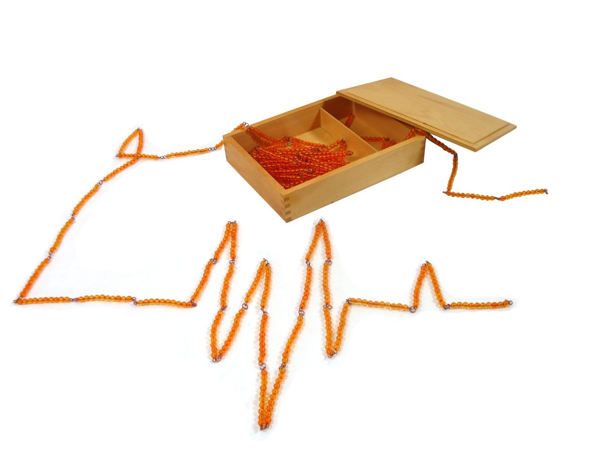 Montesori Lančićii za računanje 10,100,1000 sa kutijom - Слика 1