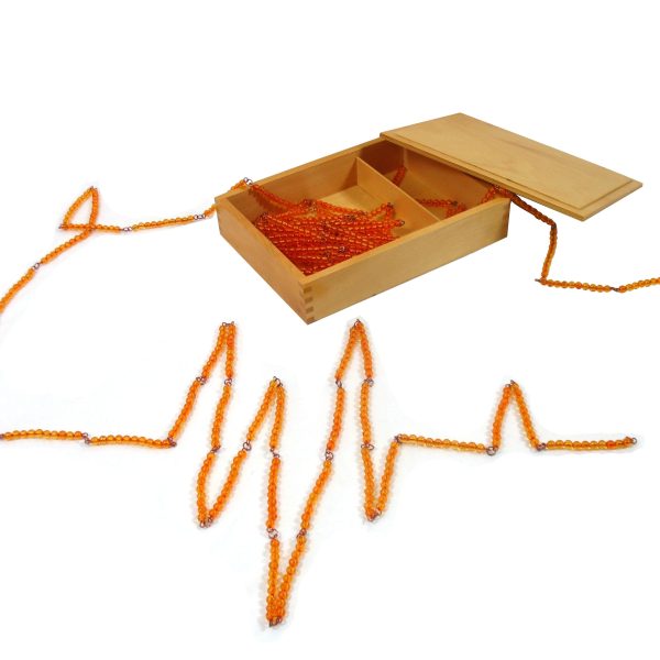Montesori Lančićii za računanje 10,100,1000 sa kutijom